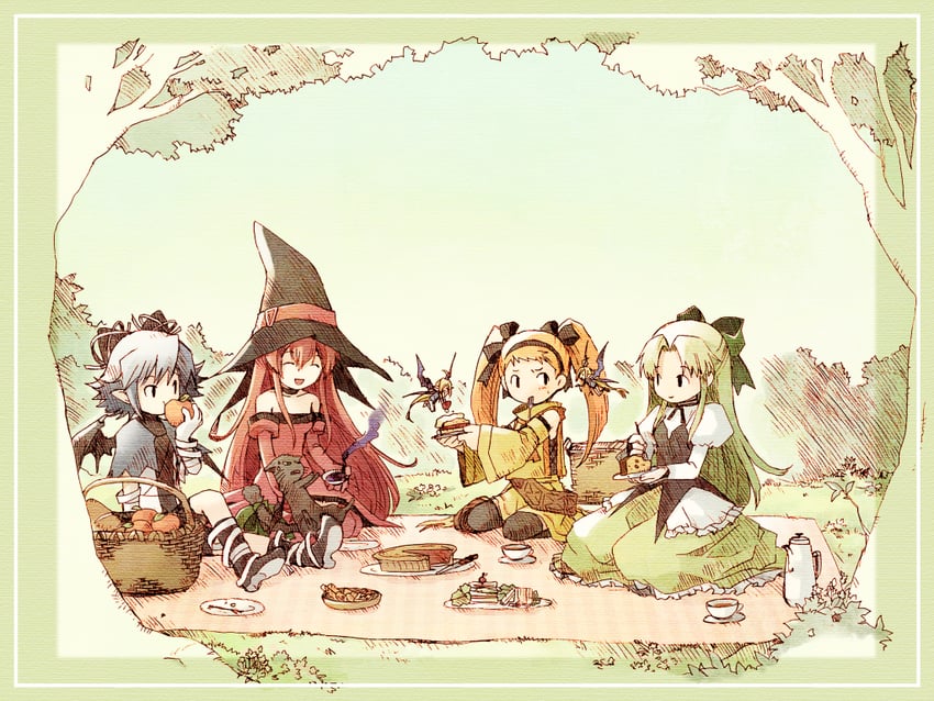 cierra, fia, lyuri, serene, and rose (riviera) drawn by tobe_sunaho