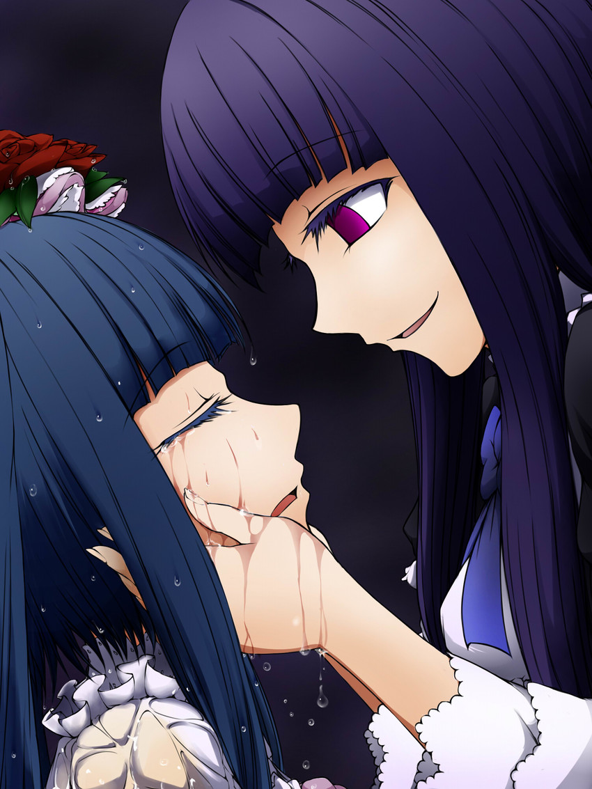 frederica bernkastel and furudo erika (umineko no naku koro ni) drawn by nae_(whitecake)