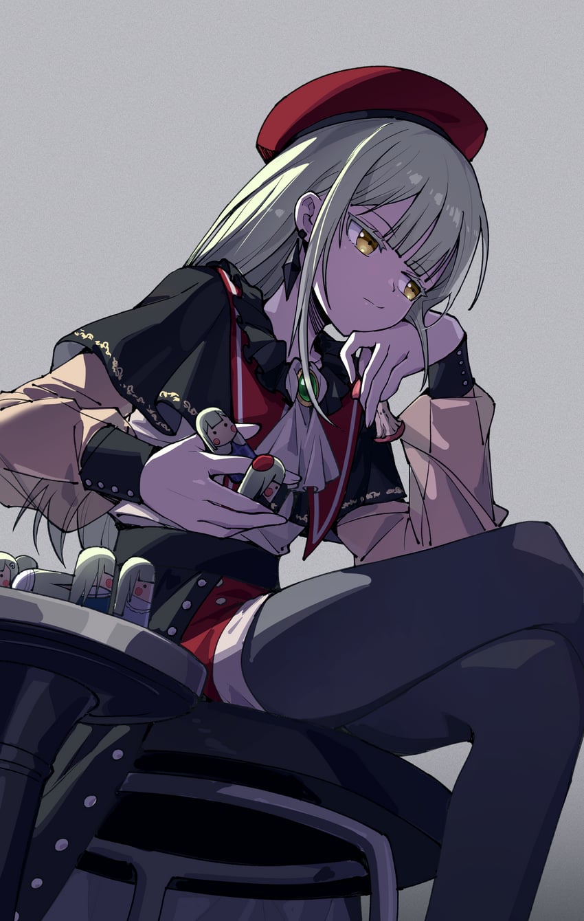 wakaba mutsumi and mortis (bang dream! and 1 more) drawn by yzj21333