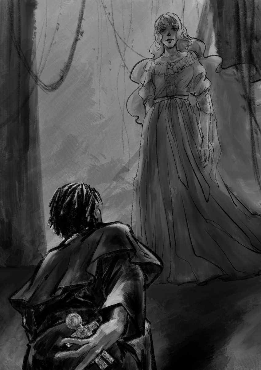 klein moretti and panatiya (lord of the mysteries) drawn by xigu3836