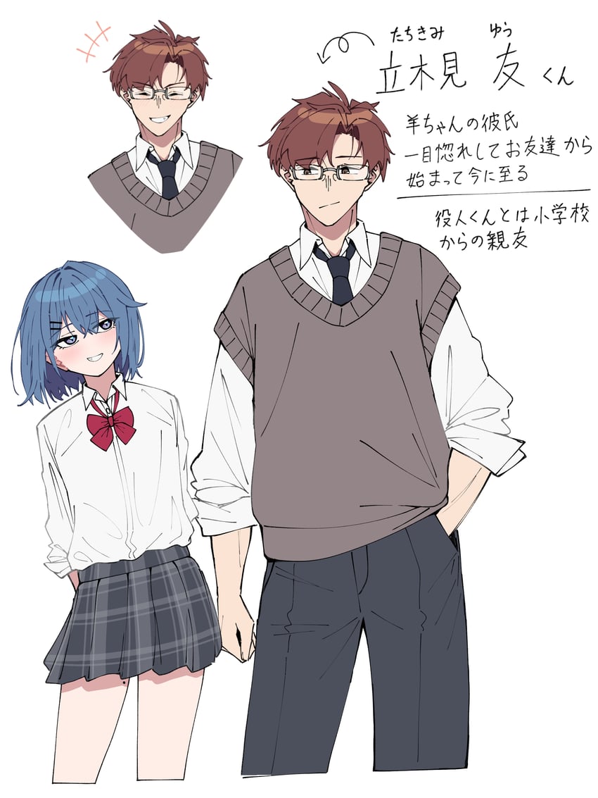 konno you and tachikimi yuu (original) drawn by warabi_mochi_(w4rabimochi)