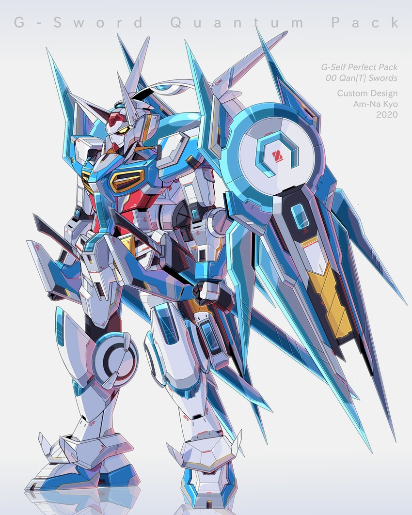 g-self, 00 qan[t], and g-self perfect pack (gundam and 3 more) drawn by azzalea