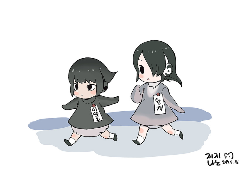 emperor penguin and adelie penguin (kemono friends) drawn by roonhee