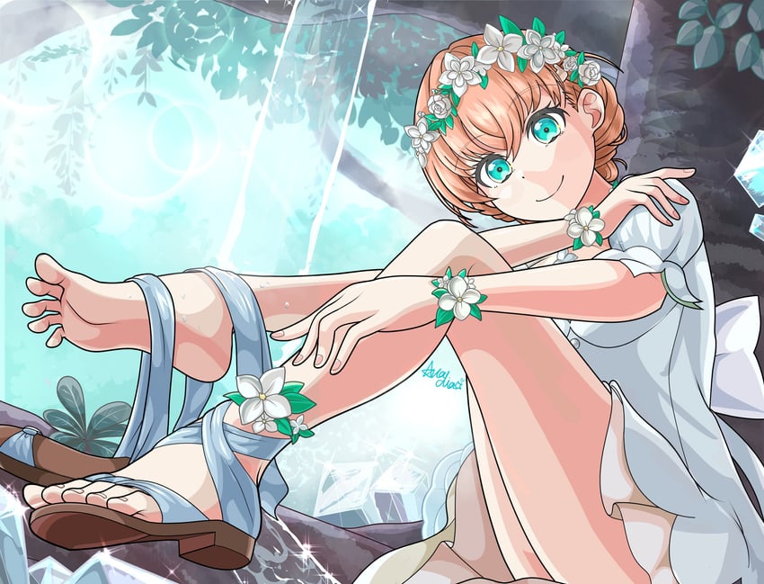 hinoshita kaho (love live! and 1 more) drawn by arcadia_gwsns72