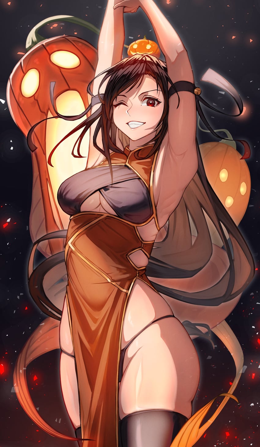 tifa lockhart (final fantasy and 2 more) drawn by temoc