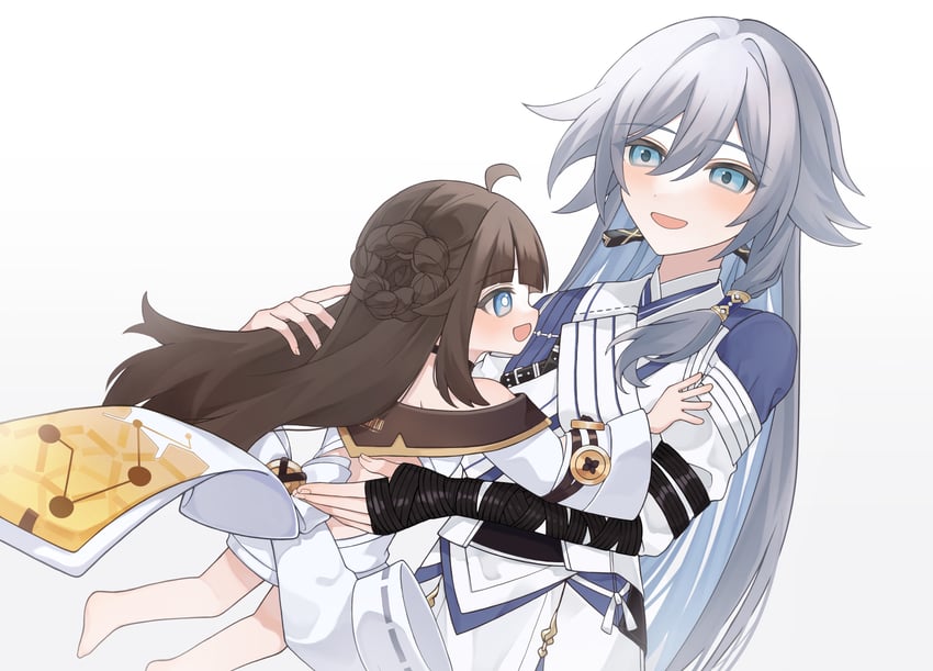 fu hua and book of fuxi (honkai and 1 more) drawn by kubikori