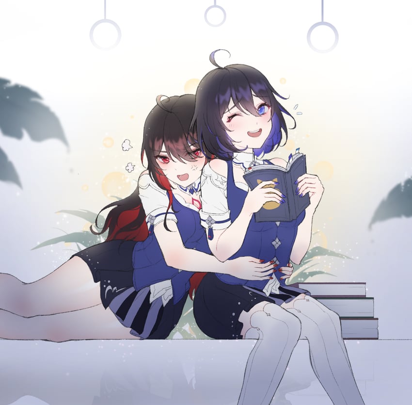 seele vollerei and seele (honkai and 1 more) drawn by jin_(hhh15634)