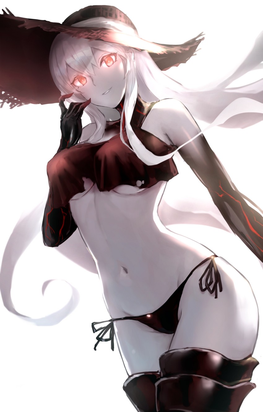 aircraft carrier summer princess (kantai collection) drawn by weasel_(close-to-the-edge)