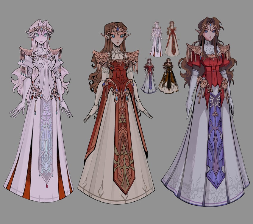 princess zelda (the legend of zelda and 1 more) drawn by caramoccii