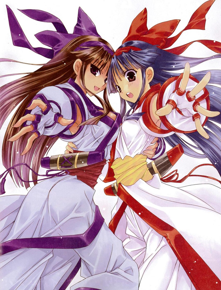 nakoruru and murasaki nakoruru (samurai spirits) drawn by nanase_aoi