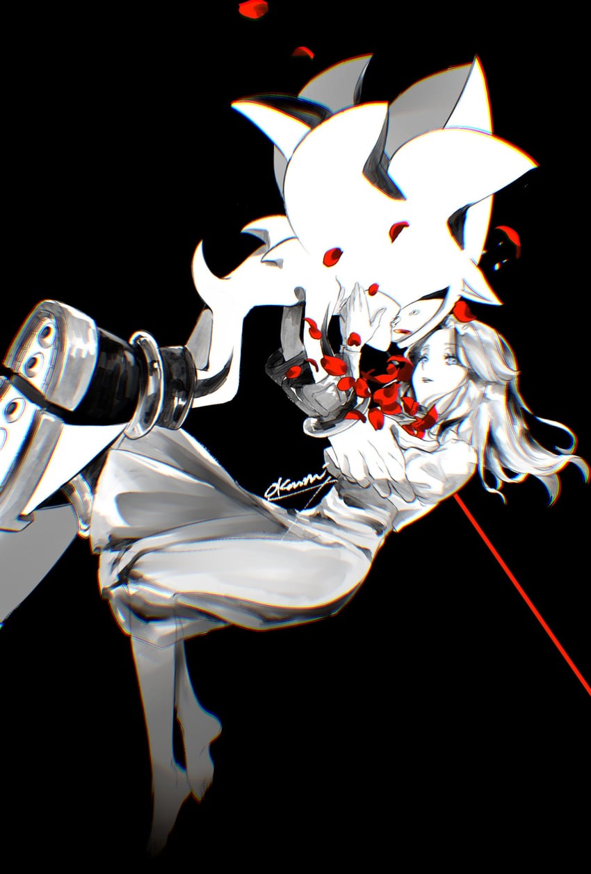 shadow the hedgehog and maria robotnik (sonic) drawn by tondamanuke