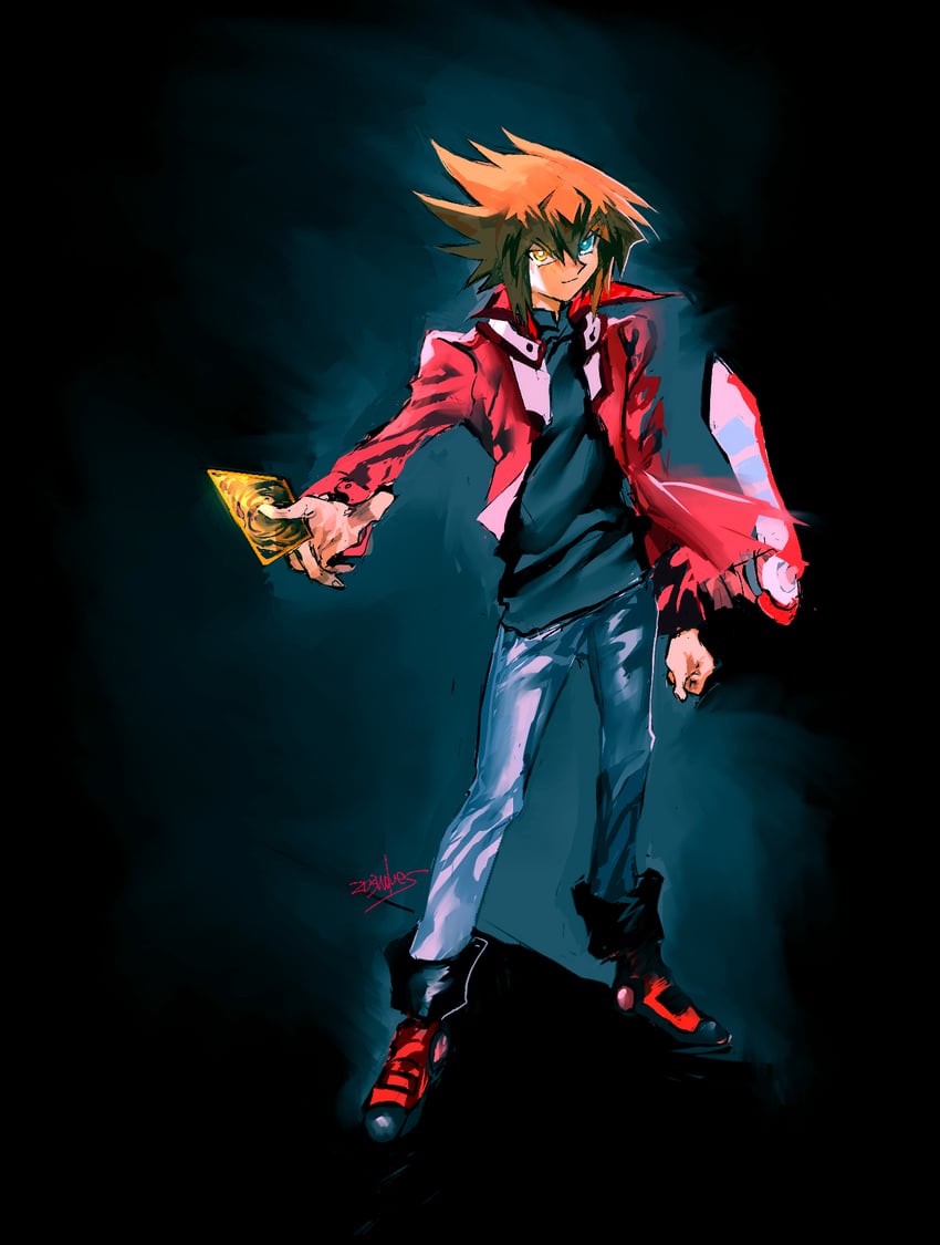 yuki judai (yu-gi-oh! and 1 more) drawn by 203wolves