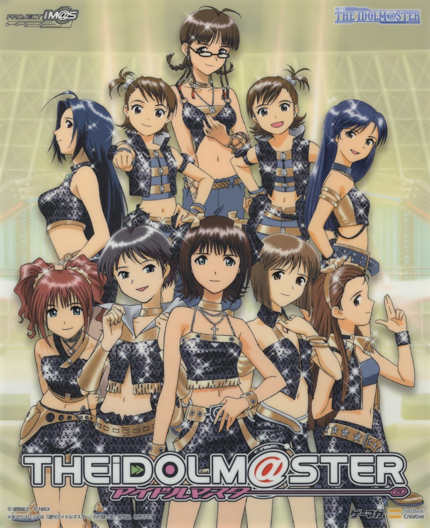 kisaragi chihaya, amami haruka, kikuchi makoto, minase iori, takatsuki yayoi, and 5 more (idolmaster and 1 more) drawn by kubooka_toshiyuki