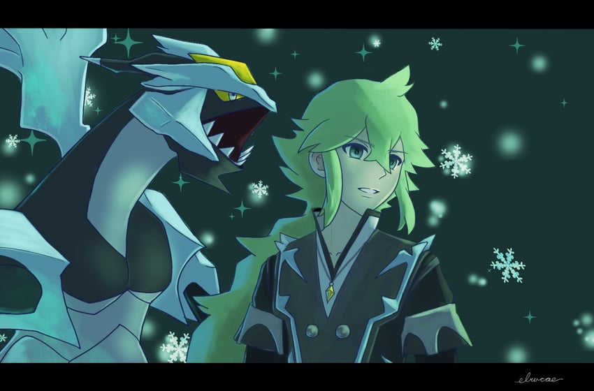 n, kyurem, and black kyurem (pokemon and 1 more) drawn by erushiza