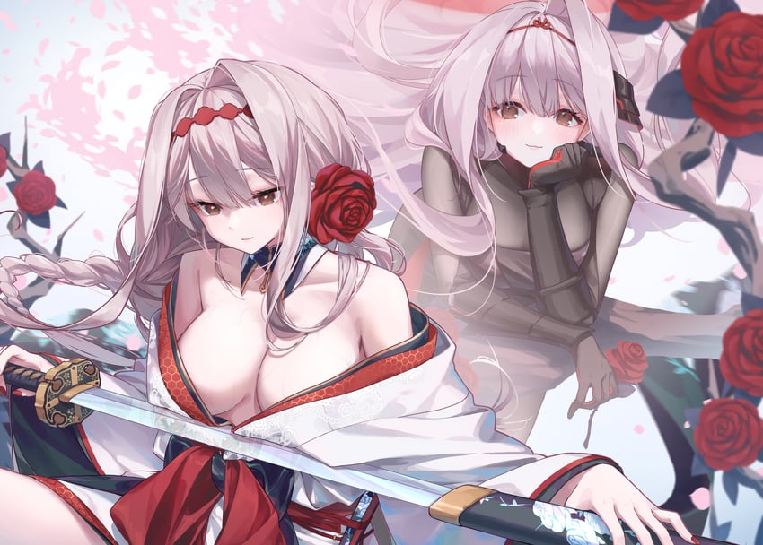 scarlet and rose (goddess of victory: nikke) drawn by aeon_ion