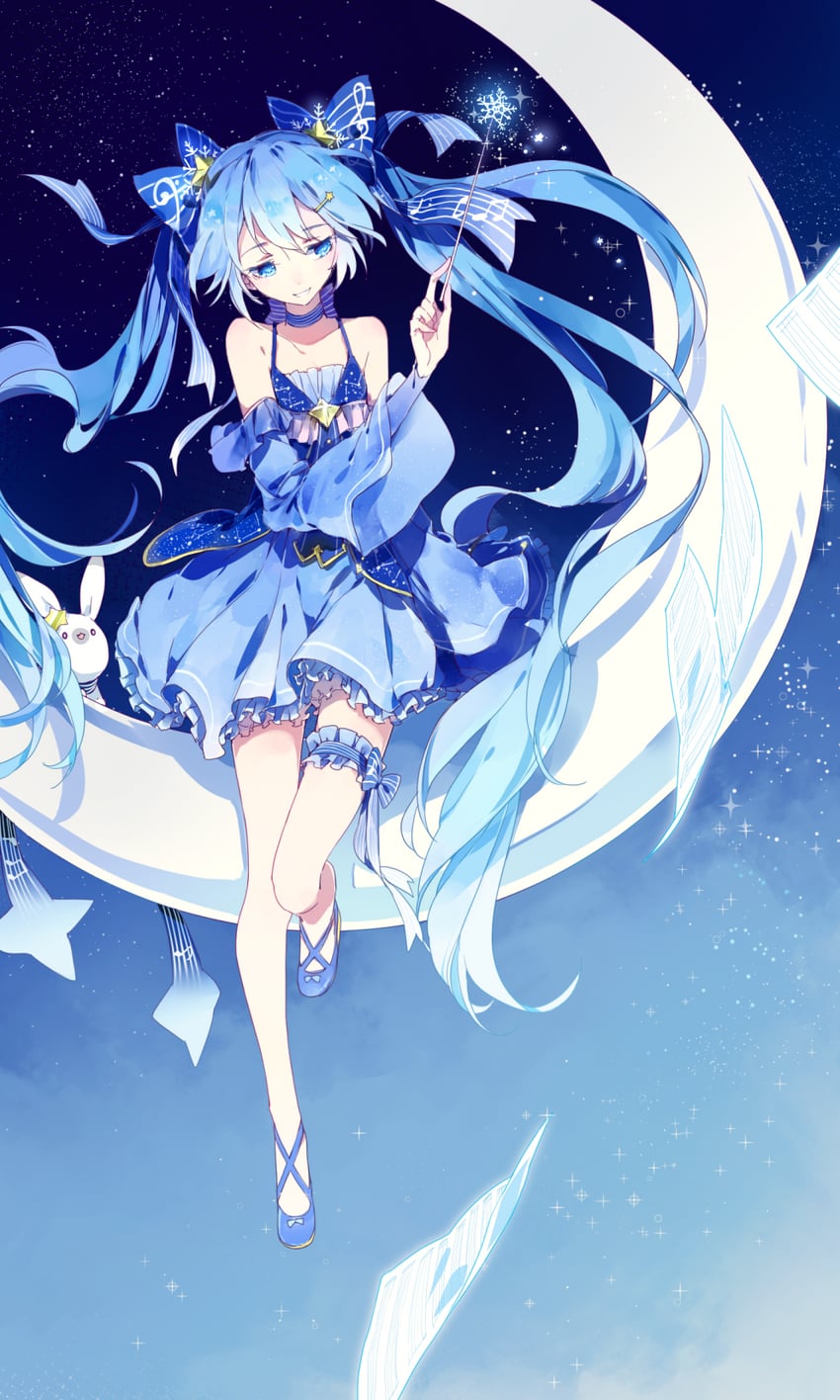 hatsune miku, yuki miku, and rabbit yukine (vocaloid) drawn by imoko_(imonatsuki)
