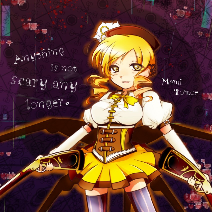 tomoe mami (mahou shoujo madoka magica) drawn by kushima_kuu