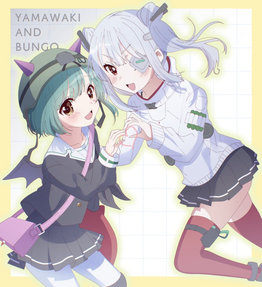 yamawaki bon ivar and bungo yayoi (heaven burns red) drawn by minami773