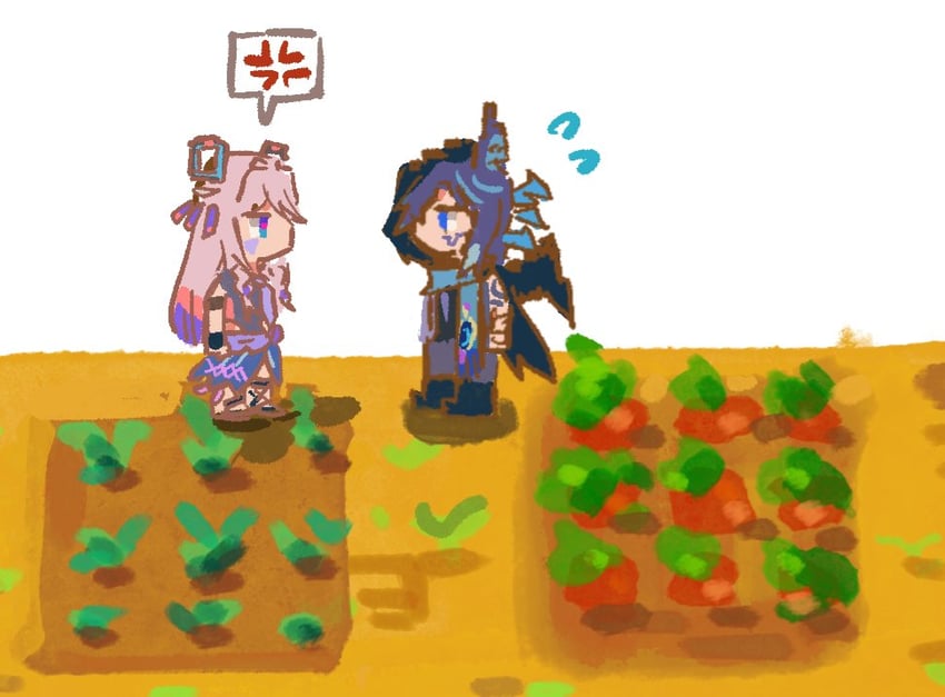 citlali and ororon (genshin impact and 1 more) drawn by dada_dain