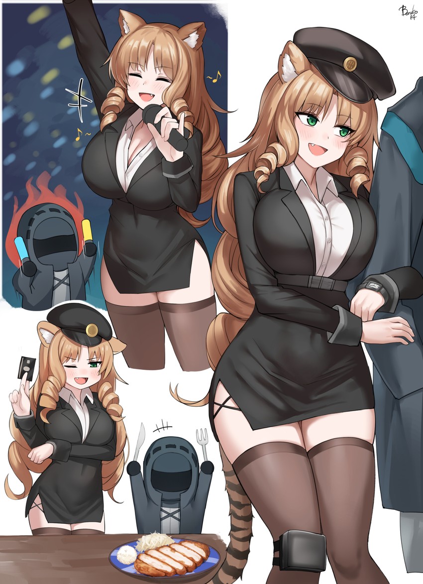 doctor and swire (arknights) drawn by beruko14