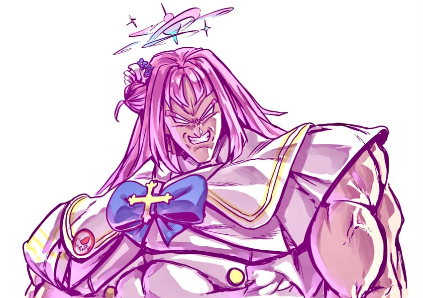mika and broly (blue archive and 2 more) drawn by geulyeoom