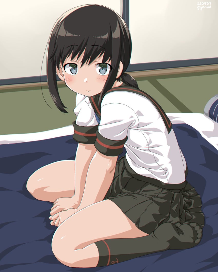 fubuki and fubuki kai ni (kantai collection) drawn by dd_(ijigendd)
