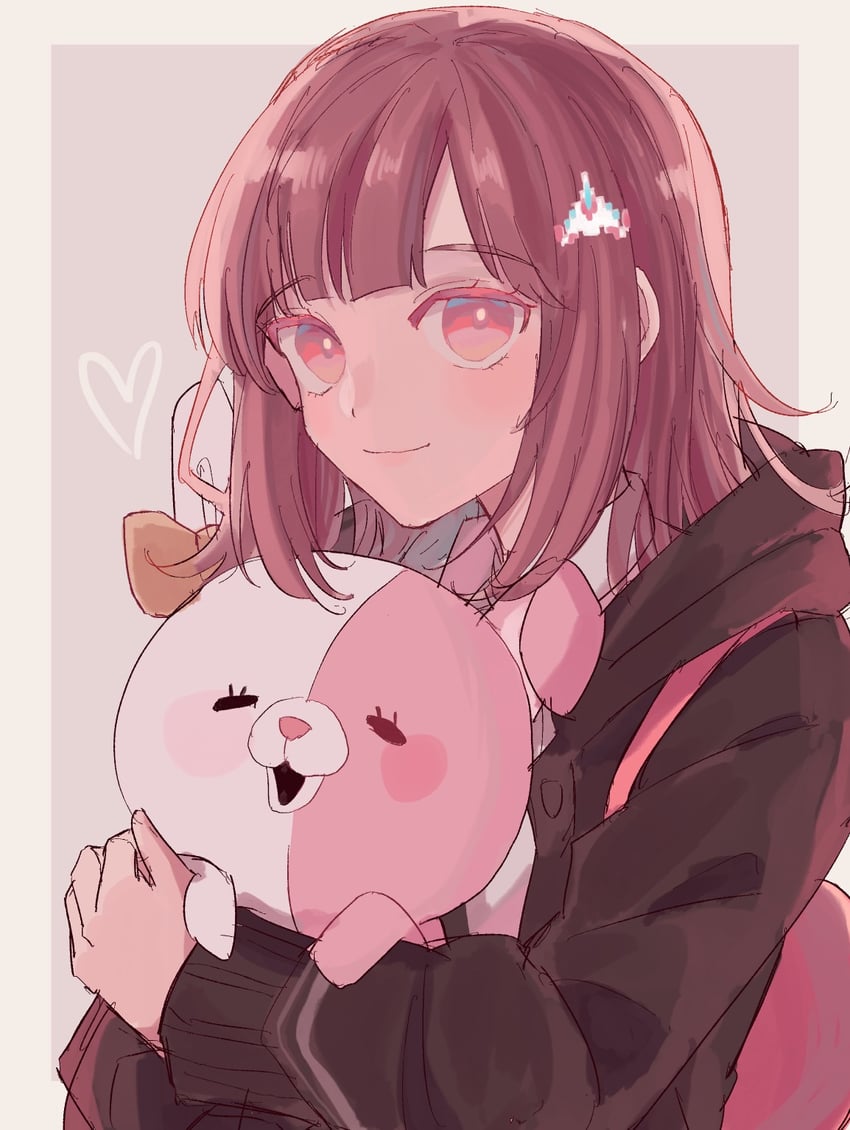 nanami chiaki and monomi (danganronpa and 2 more) drawn by ibushi_(kuyuru_29)