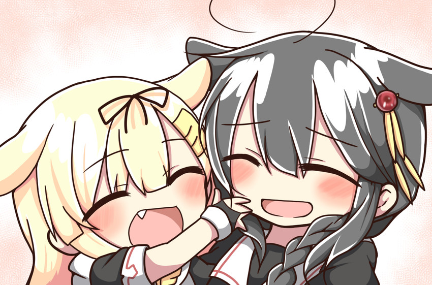 shigure, yuudachi, shigure kai ni, and yuudachi kai ni (kantai collection) drawn by jako_(jakoo21)