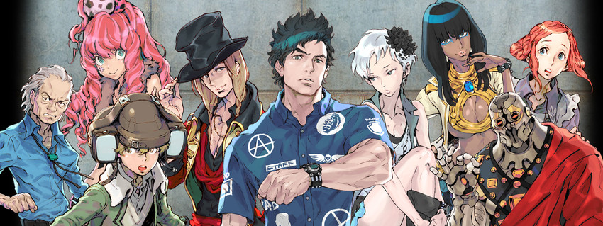 yotsuba, phi, sigma, luna, alice, and 4 more (kyokugen dasshutsu and 1 more) drawn by nishimura_kinu