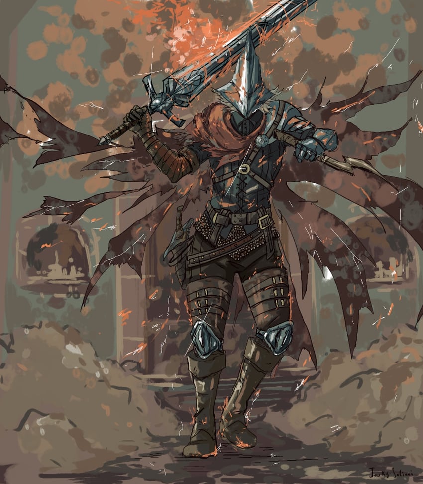 abyss watcher (dark souls and 1 more) drawn by jouky_salieri