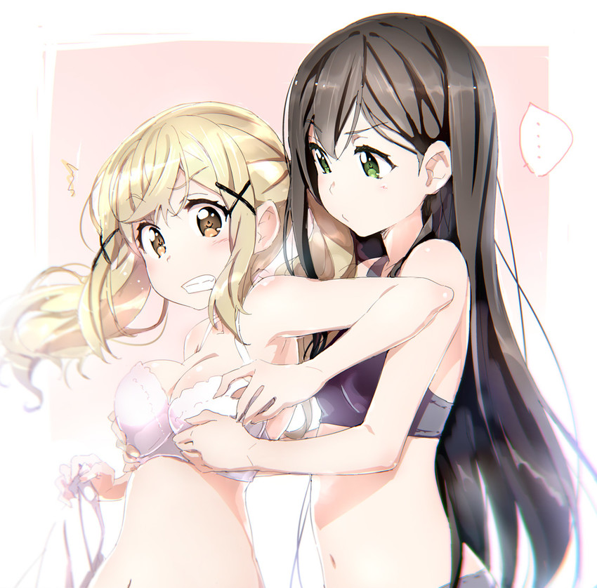 ichigaya arisa and hanazono tae (bang dream!) drawn by akata_itsuki
