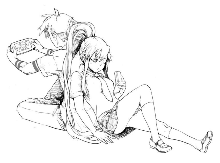 yoko littner and kamina (tengen toppa gurren lagann) drawn by feeno