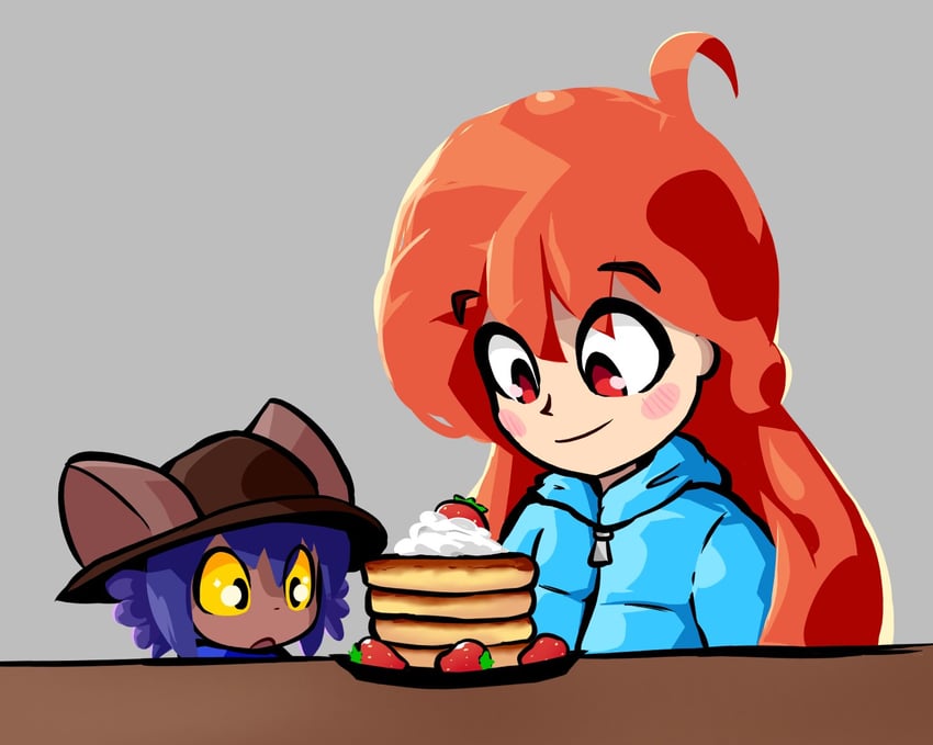 niko and madeline (oneshot and 1 more) drawn by mouthwash_inc