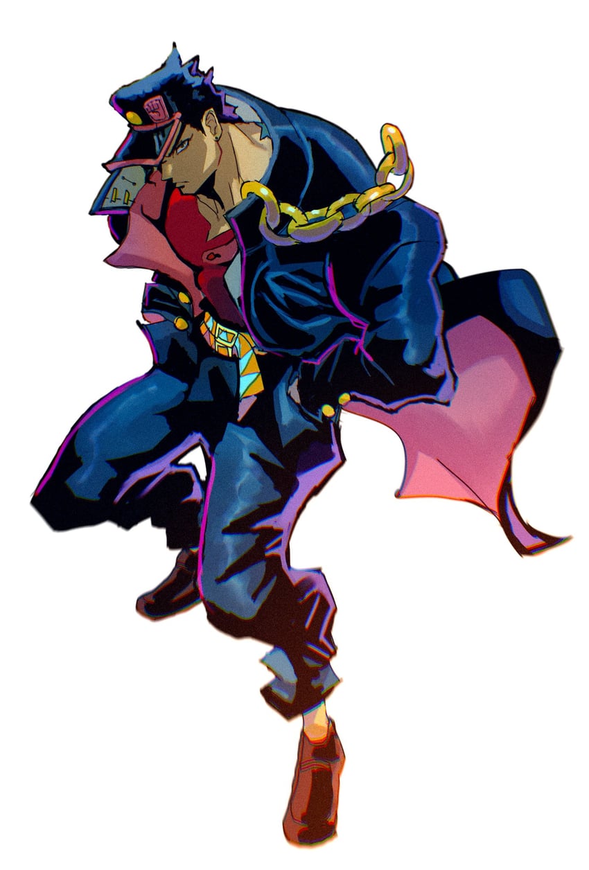 kujo jotaro (jojo no kimyou na bouken and 1 more) drawn by dreaminerryday
