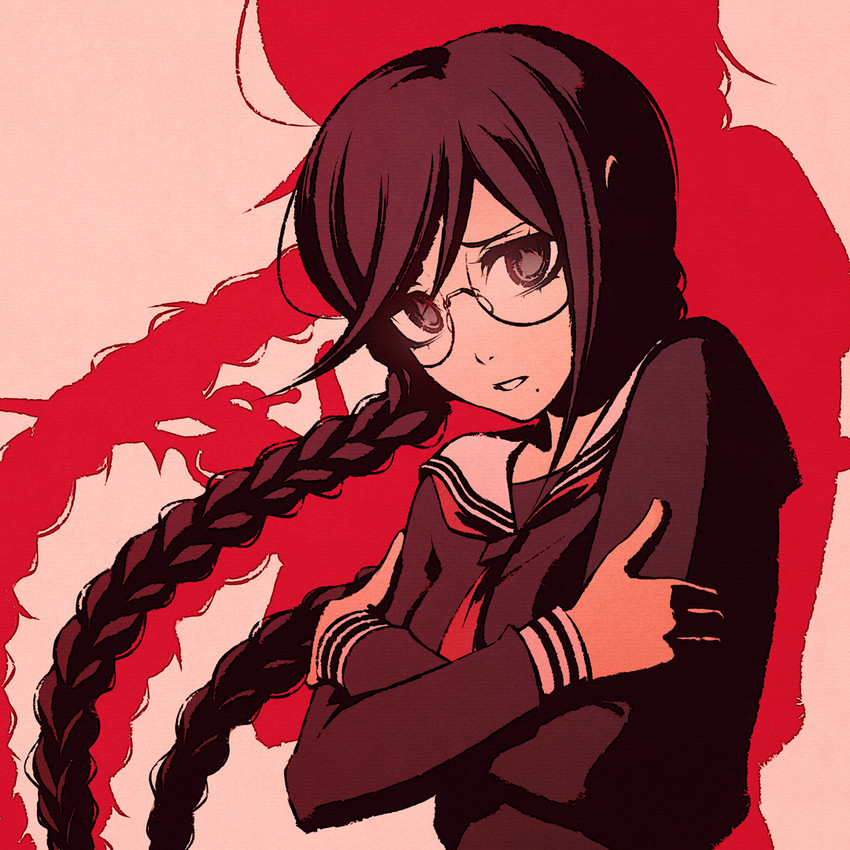 fukawa toko and genocider shou (danganronpa and 1 more) drawn by moshimoshibe