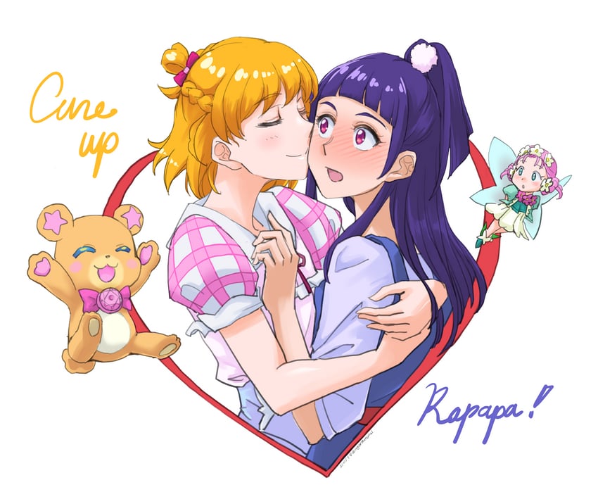 asahina mirai, izayoi liko, mofurun, and ha-chan (precure and 1 more) drawn by sozan