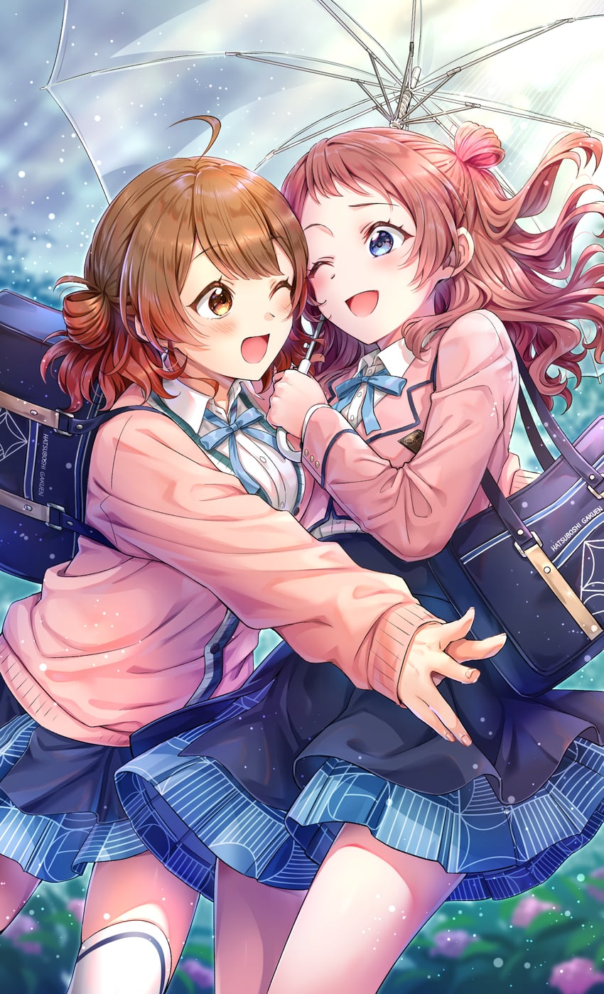 hanami ume and hanami saki (idolmaster and 1 more) drawn by routo_(rot_0)