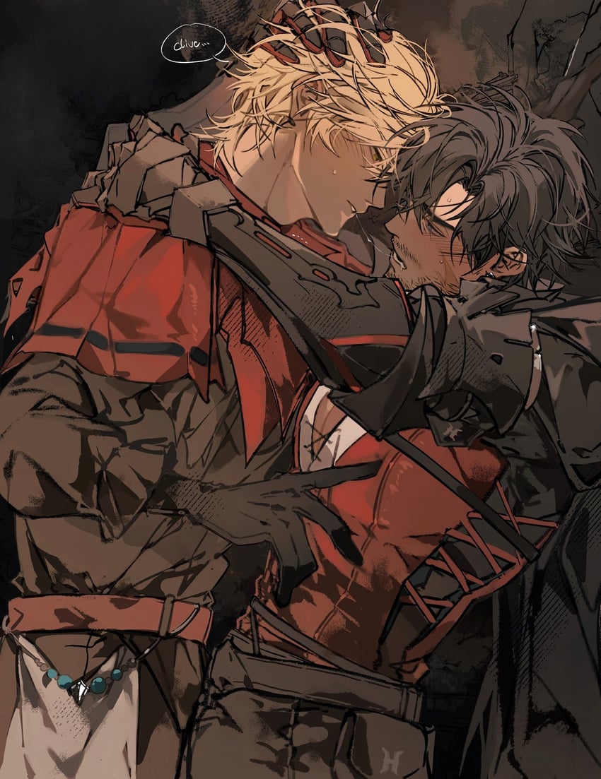 clive rosfield and joshua rosfield (final fantasy and 1 more) drawn by gyulseu