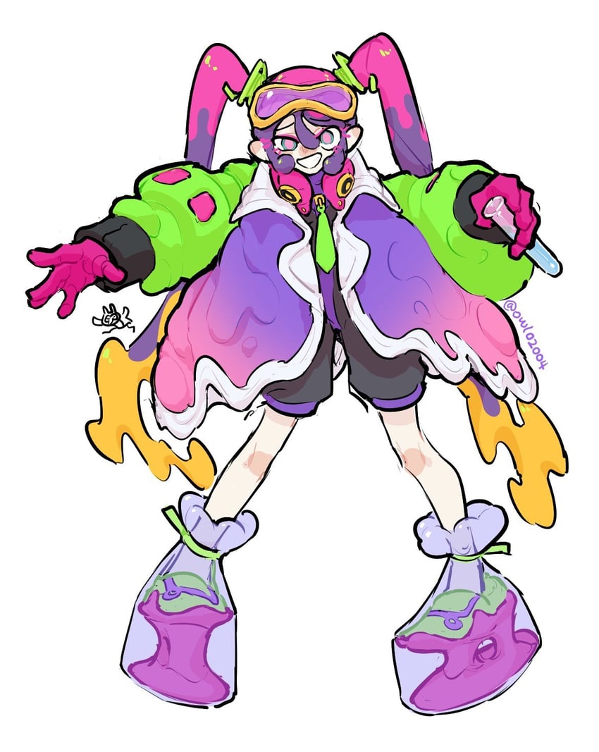 hatsune miku and poison miku (pokemon and 2 more) drawn by maotouying