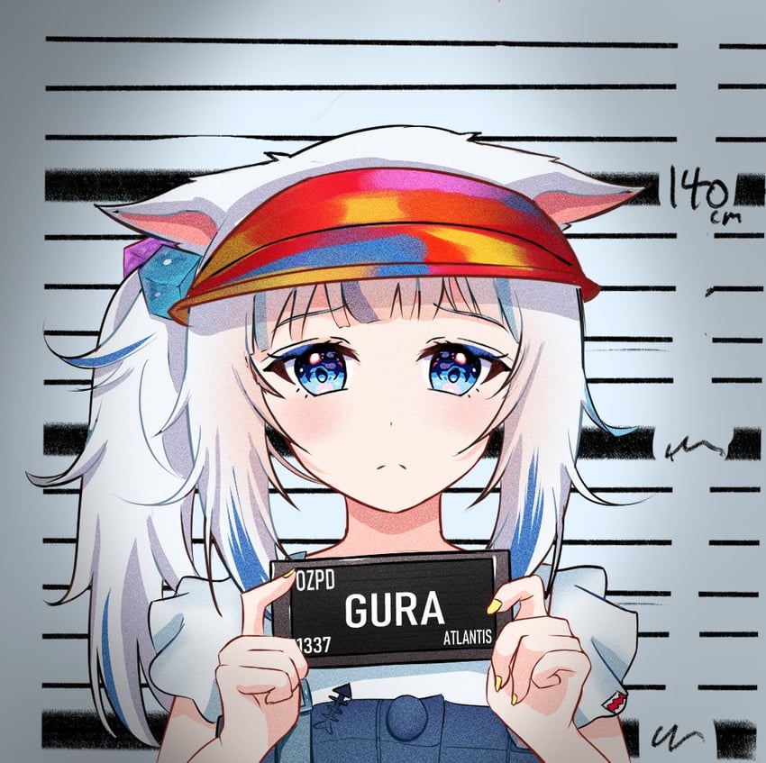 gawr gura (hololive and 2 more) drawn by trashris