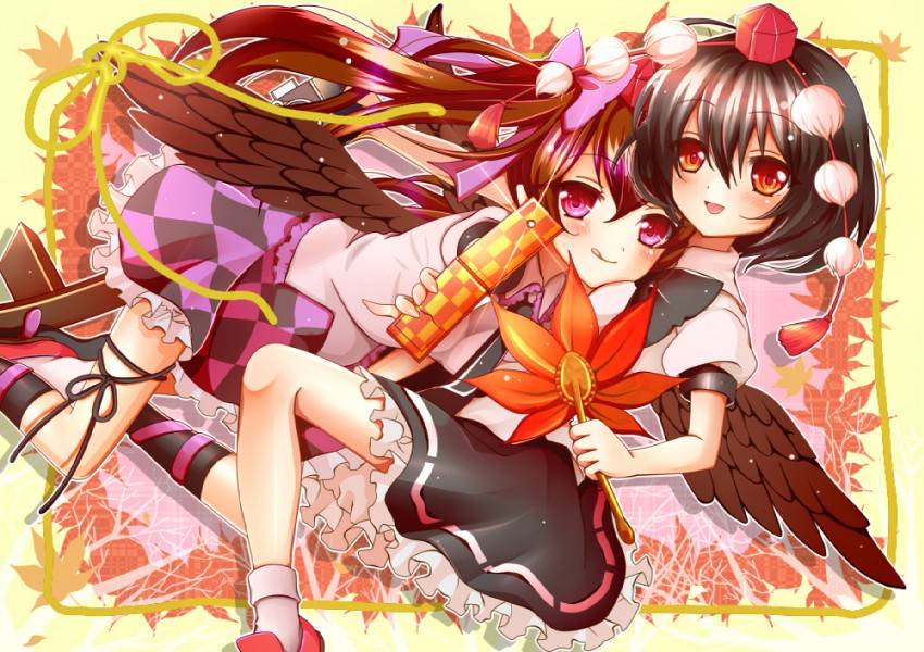 shameimaru aya and himekaidou hatate (touhou) drawn by nekosugi_(hoshi)