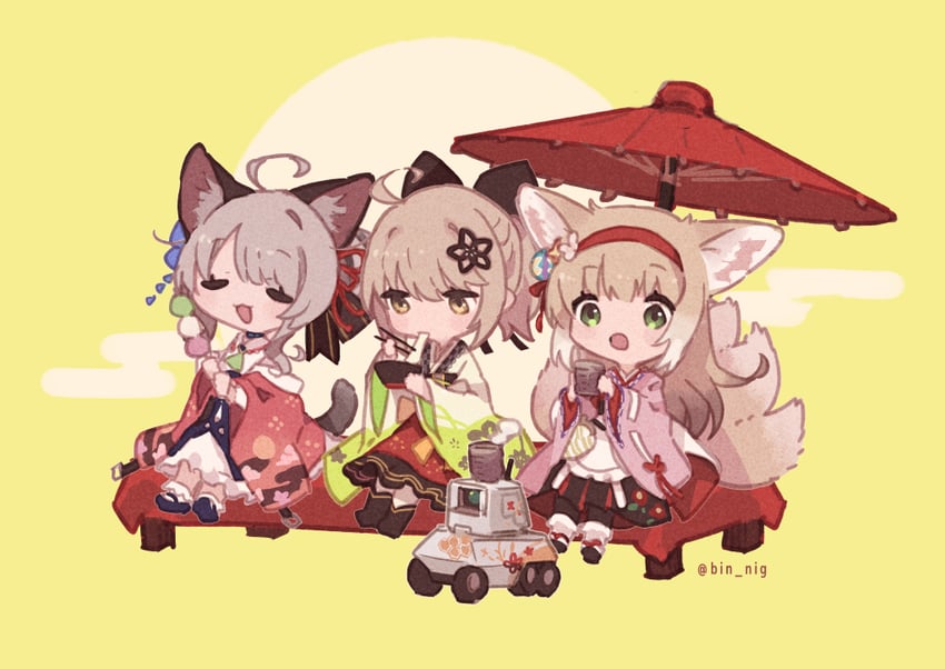 suzuran, scene, mint, and lens (arknights) drawn by urabe_(mstchan)