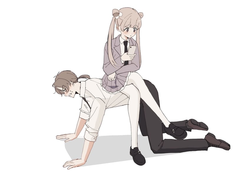 utsumi sakura and azumaya haruka (sakura no sekai) drawn by tsuruse