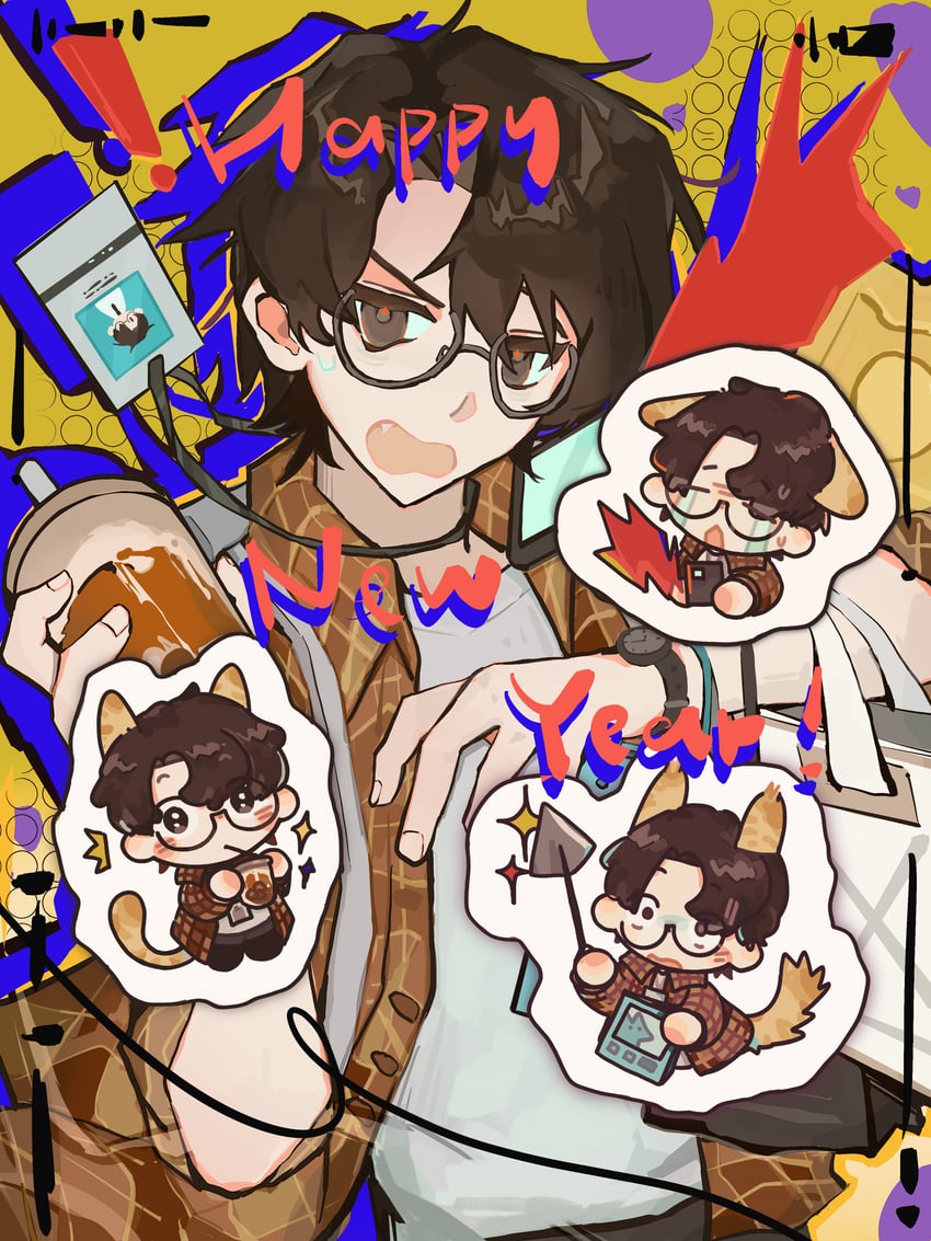 klein moretti and zhou mingrui (lord of the mysteries) drawn by old_xianchi and yinghuadezishu