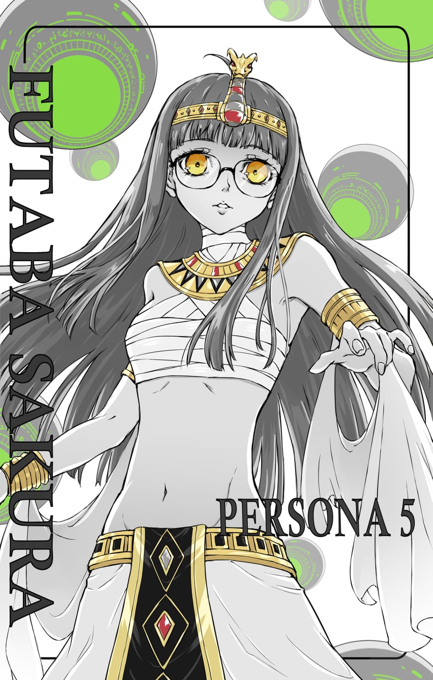 sakura futaba and shadow futaba (persona and 1 more) drawn by kerokeroyeah