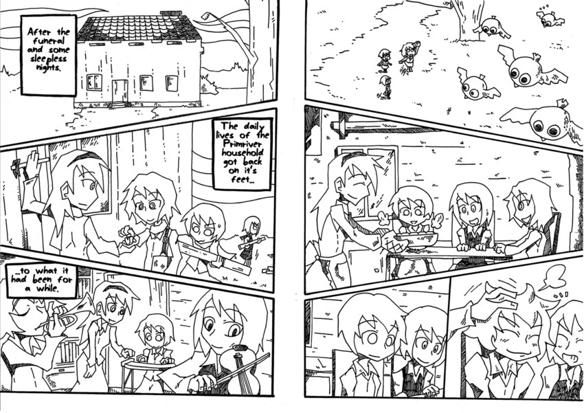 lunasa prismriver, merlin prismriver, lyrica prismriver, and layla prismriver (touhou) drawn by setz