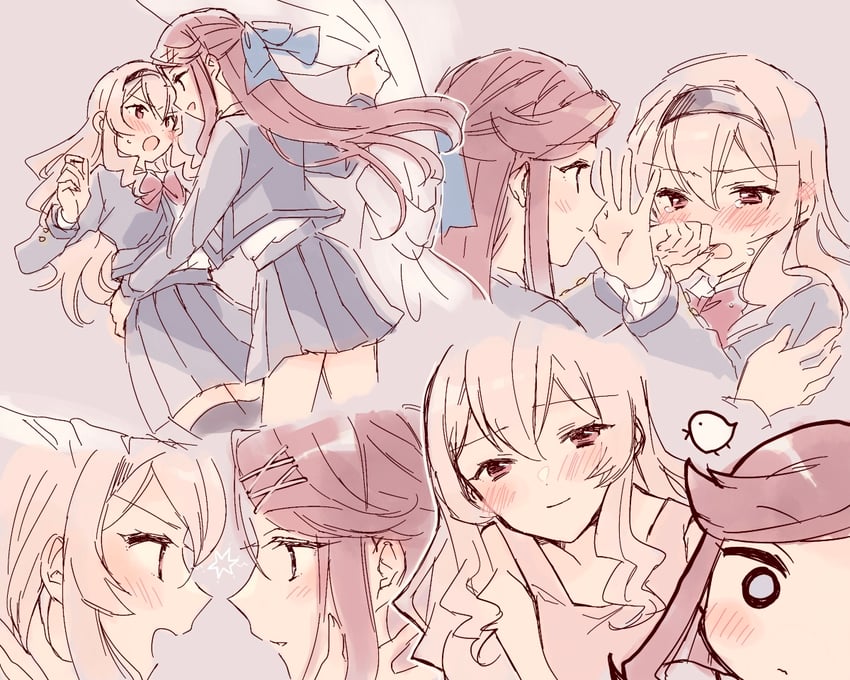 saijou claudine and tendou maya (shoujo kageki revue starlight) drawn by wato_(ko)