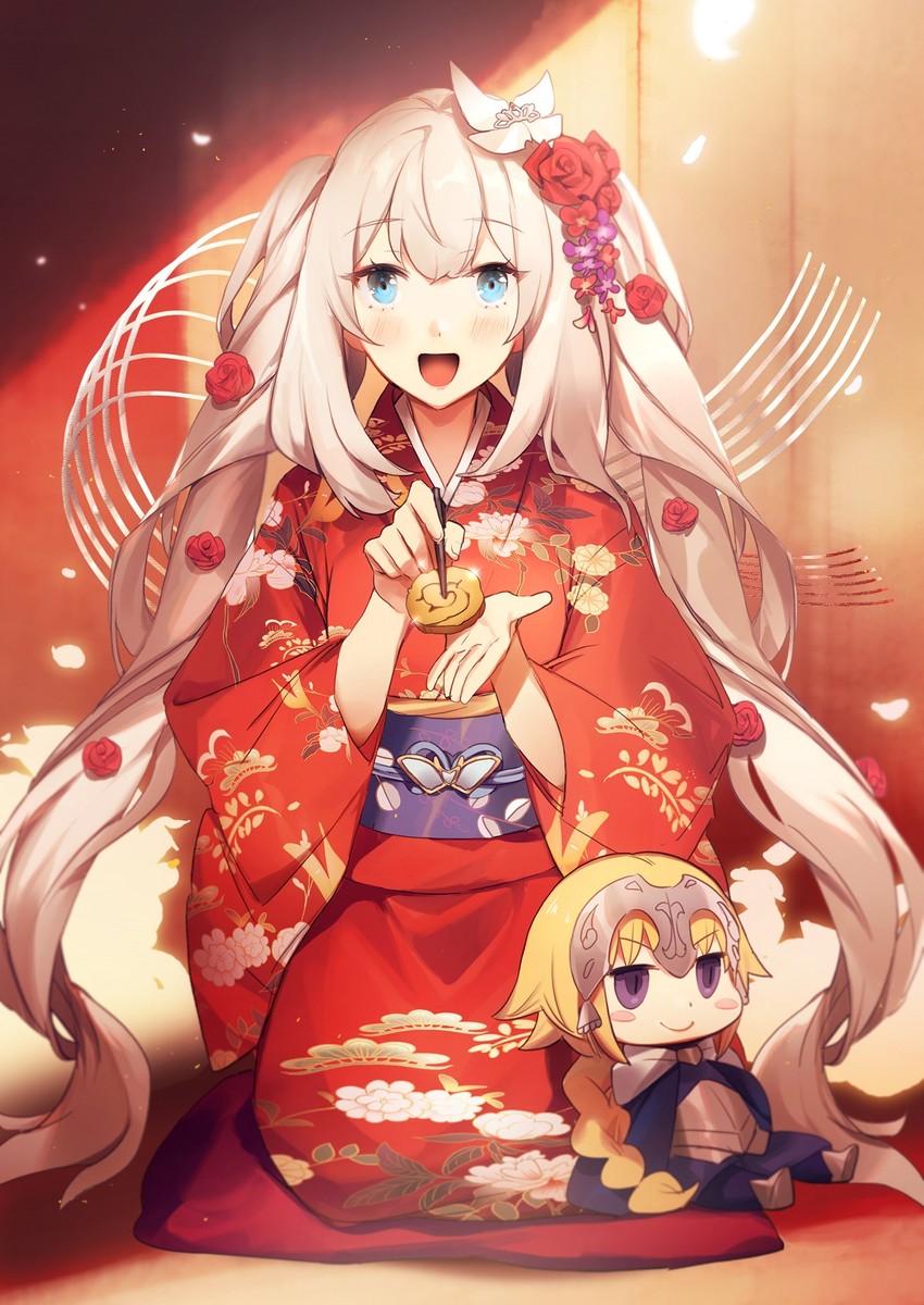 jeanne d'arc and marie antoinette (fate and 1 more) drawn by no-kan