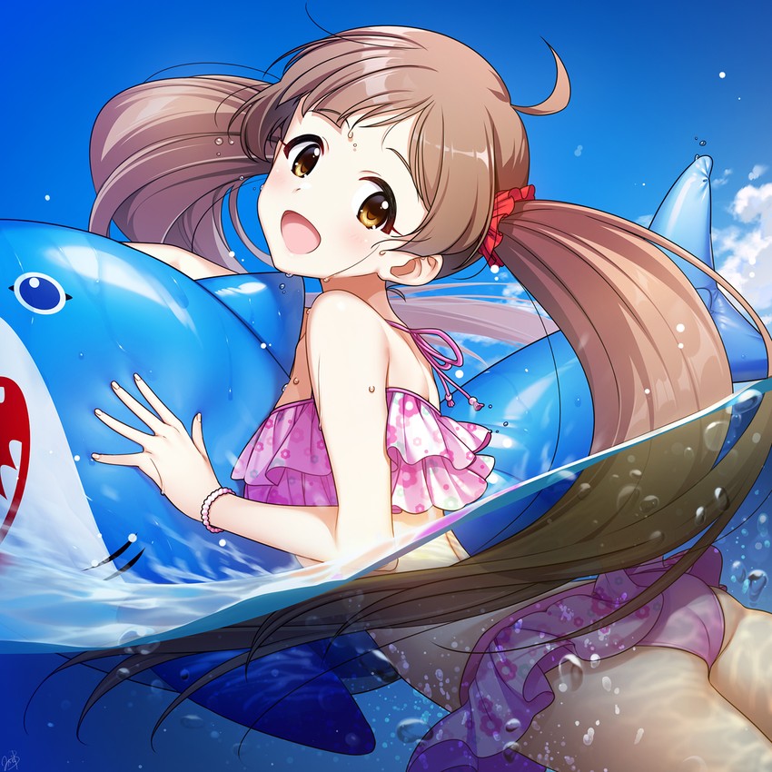 hakozaki serika (idolmaster and 1 more) drawn by mikapoe