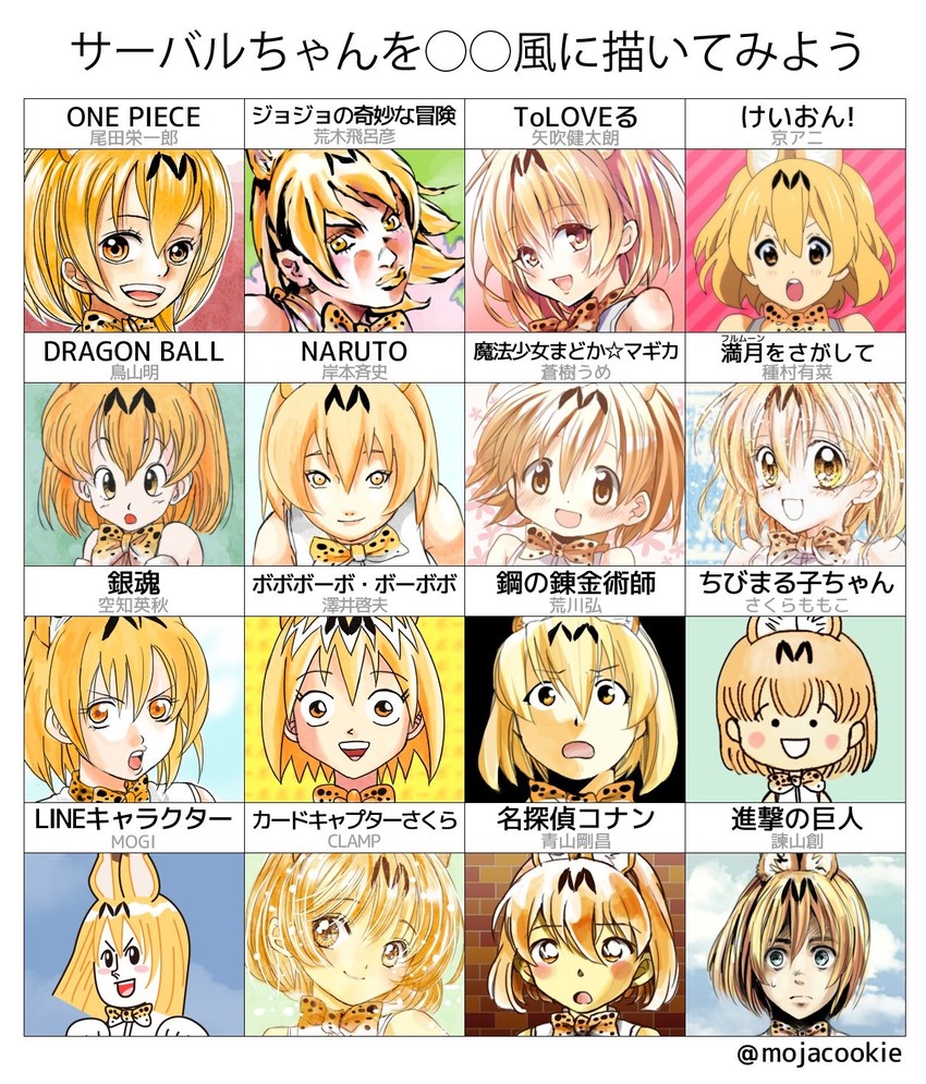 serval (mahou shoujo madoka magica and 16 more) drawn by mojacookie